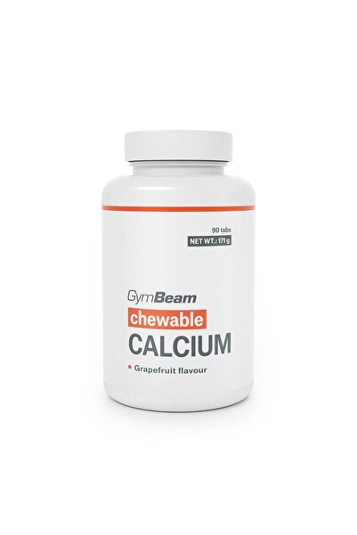 GymBeam Tablete masticabile de calciu, 90 de comprimate, grapefruit