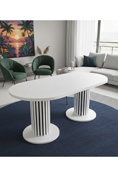 Arvessohome Roma Model 180x90 Kalın kenarlı(36mm kenar) Mutfak Masası(Sandaly...