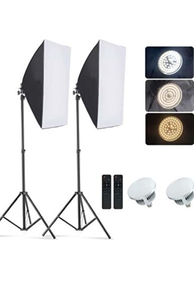 shopandshop Photography Lighting Equipment with Softbox 50 × 70 cm
