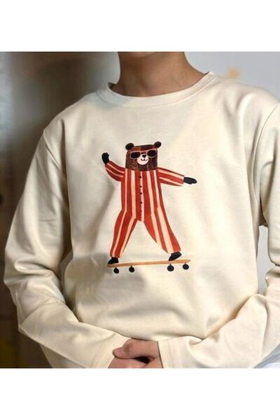 Mir KidsClup تي شيرت بأكمام طويلة من قماش الإنترلوك للجنسين