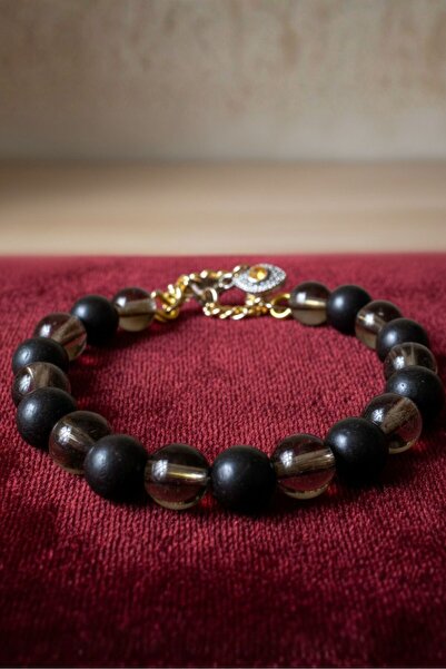 Uretti - Ali 7128 3061 Handmade Glass and Wood Men's Natural Stone Bracelet