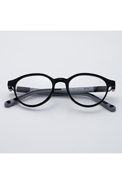 D&N نظارة شمسية دائرية بإطار أسود مطفي