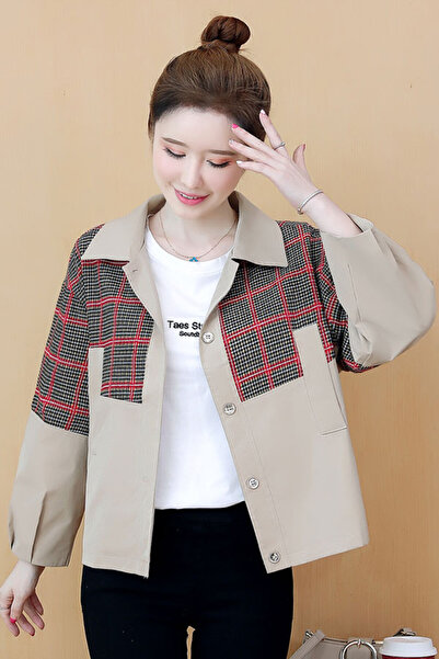 dorbe casual plaid soft fabric jacket for women