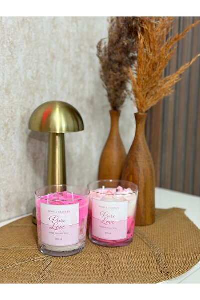NOIREA CANDLES Sevgililer Gününe Özel Kokulu Bardak Soya Mumu