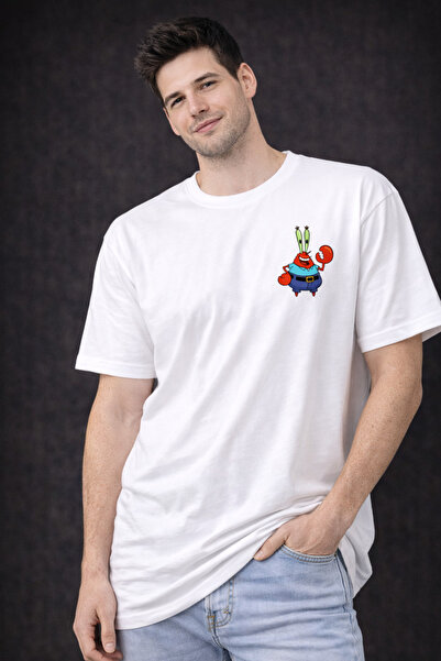 Me&On WEAR تي شيرت مطبوع للجنسين قصة فضفاضة مصنوع من القطن بنسبة 100%، تي شير...