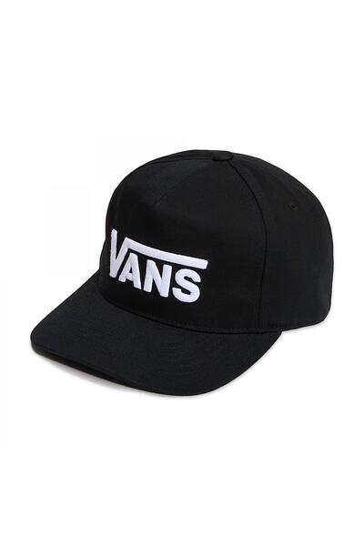 Vans Vn000Qah Drop V Logo Snapback Cap Black Unisex Hat