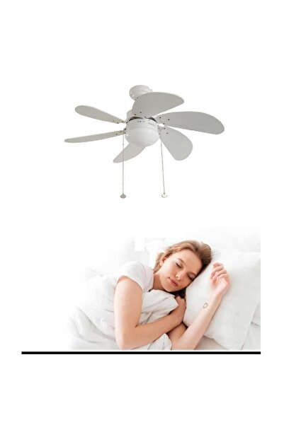 fullreyon 60 Watt, 6 Kanatlı, 30 İnç, Kumandasız Tavan Vantilatörü, E27 Duylu...