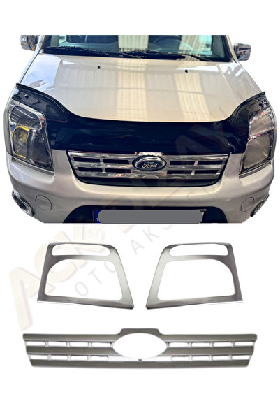 ACK Dizayn FORD CONNECT 2009-2014 KROM ÖN SET (PANJUR+FAR ÇERÇEVESİ) A+