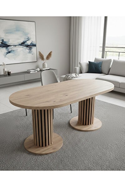 Arvessohome Roma Model 180x90 Kalın kenarlı(36mm kenar) Yemek Masası(Sandalye...