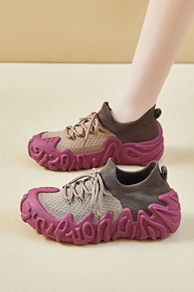 dorbe women's comfy knit slip-on athleisure outfits sneakers