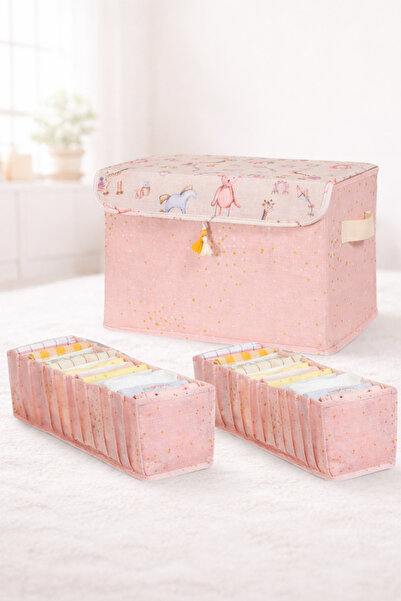 PONÇİK BEBEK Set de 3 organizatoare pentru jucării, dulapuri, cutii maxi, ser...