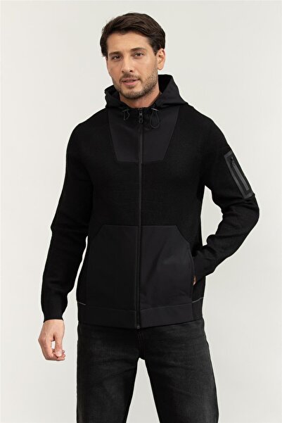 BOSS Erkek Fermuarlı Sweatshirt