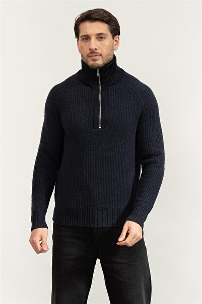 BOSS Erkek Fermuarlı Sweatshirt
