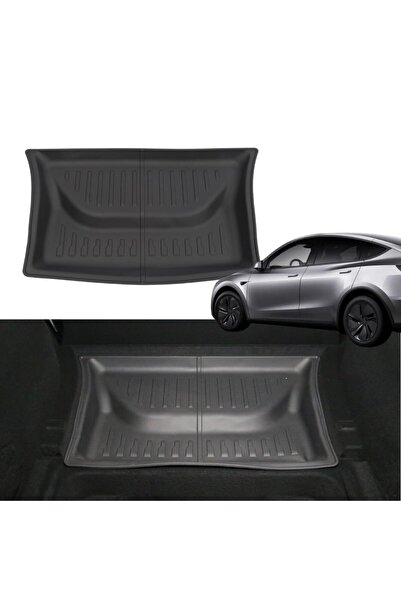 TESLA Juniper Arka Bagaj İçi Havuzlu Kauçuk Paspası - Siyah