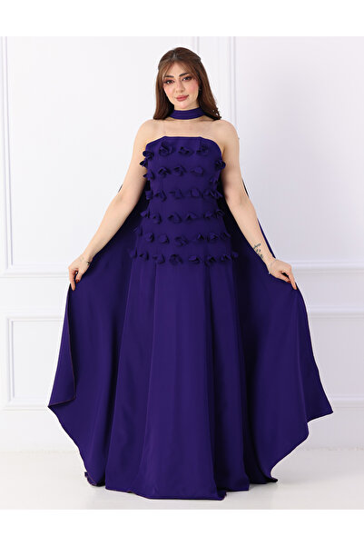 MEUON Purple evening dress