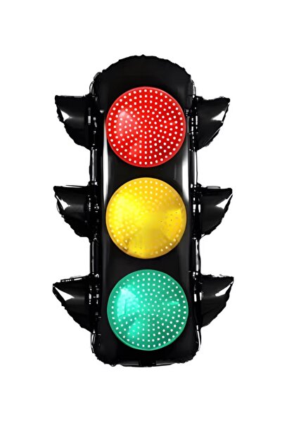Çemrek Süs Parti Traffic Light Foil Balloon Traffic Light Balloon 1 Piece 72 cm