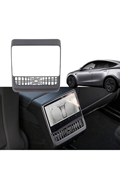 TESLA Juniper Arka Klima Ekranı Koruyucu Çerçevesi Karbon Kaplama - Mat Siyah