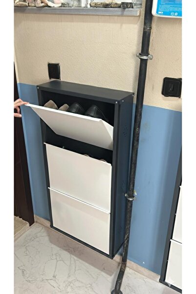 FORMVİA Ayakkabılık Dolabı Metal Ayakkabılık Antre Dolabı