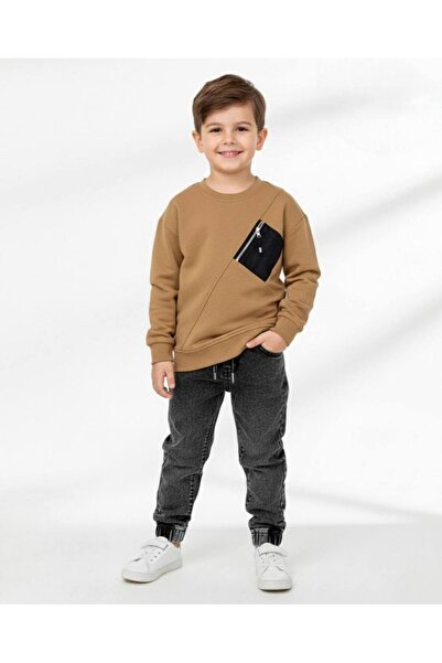 Linoş Kids Erkek Çocuk Kot Pantolonlu Mevsimlik Alt Üst Takım Erkek Çocuk Bay...