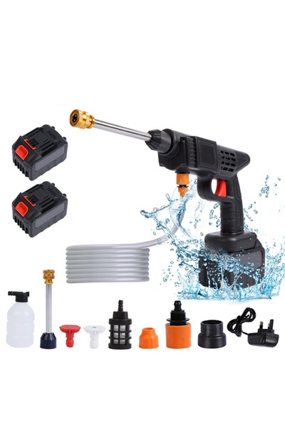 Zenva Pistol portabil pentru spălătorie auto, 24V, 1 baterie, 35 bar, jet de ...