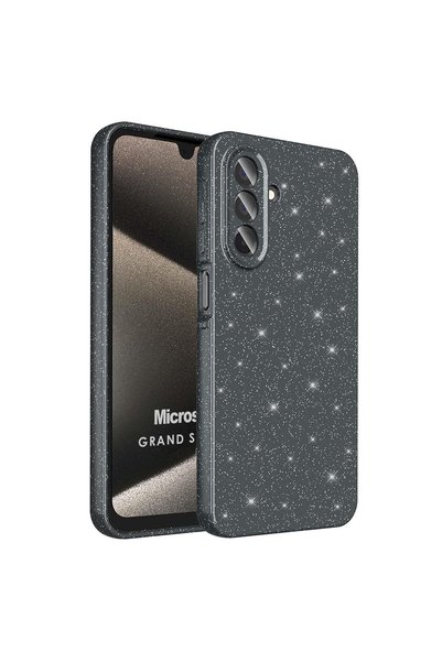 Microsonic Samsung Galaxy A17 Case Grand Stardust Black