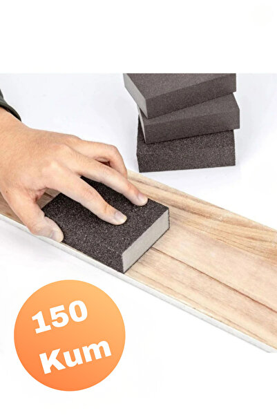 NVT YAPI İNŞAAT Sponge Sandpaper (150 Grit) Wood Furniture Steel Metal Pots P...