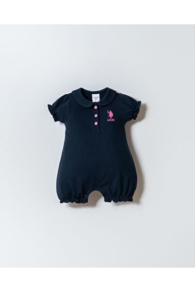 U.S. Polo Assn. U.S. Polo Assn Baby Girl Jumpsuit 6-36 Months Navy Blue
