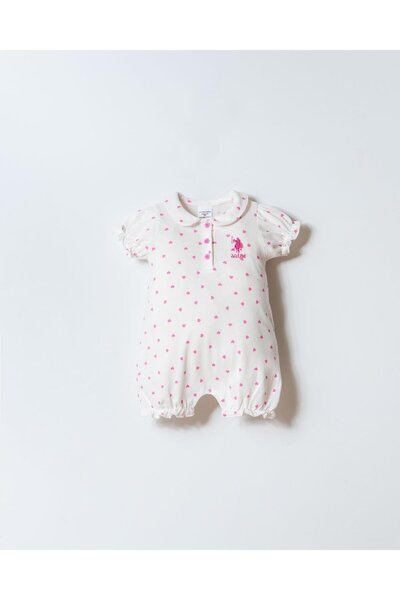 U.S. Polo Assn. U.S. Polo Assn Baby Girl Jumpsuit 6-36 Months White