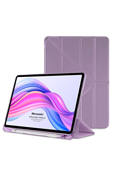Microsonic Honor Pad 10 Kılıf Origami Pencil Lila