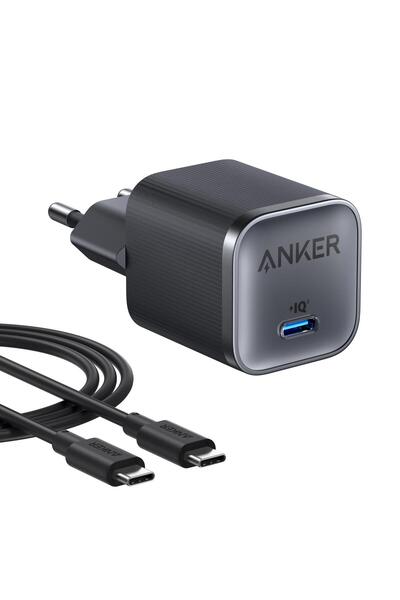 Anker Nano 45W USB-C 1,8m Kablolu Hızlı Şarj Cihazı - Siyah-B2692