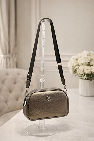 balbagss Women's Farbag 4-Compartment Sport Casual Metallic Gray Shoulder and...