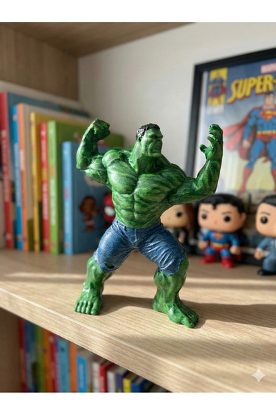 NOK KONSEPT Hulk Aksiyon Figürü 18 cm - Özel El Boyaması Avengers Hulk Koleks...