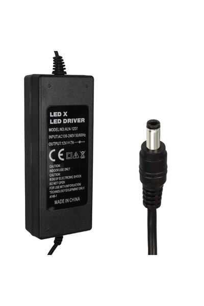 Powermaster Ledx ALN-1207 12 Volt - 7 Amper 5.5*2.5 Mm Uç Plastik Kasa Masaüs...