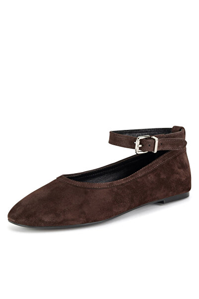 Gino Rossi ballerina flats for women brown ANYA-7340-25