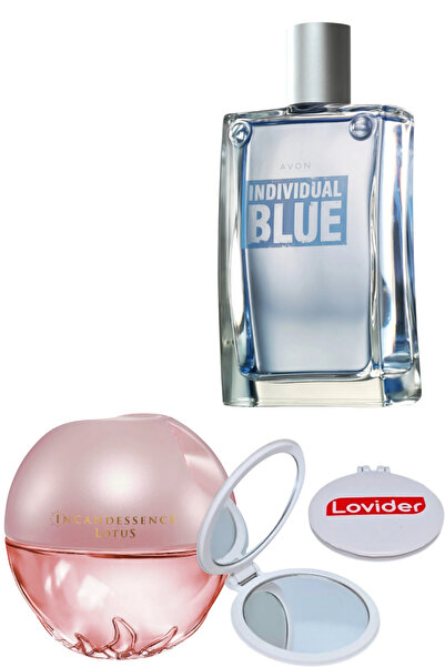 AVON Incandessence Lotus Kadın Parfüm EDP 50 ml + Individual Blue Erkek Parfü...