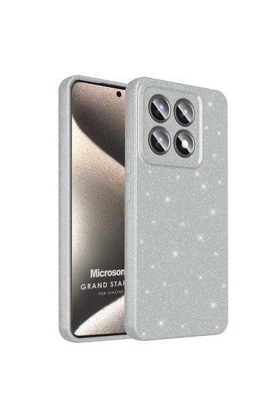 Microsonic حافظة هاتف Mi Mi 14T باللون الفضي من جراند ستاردست