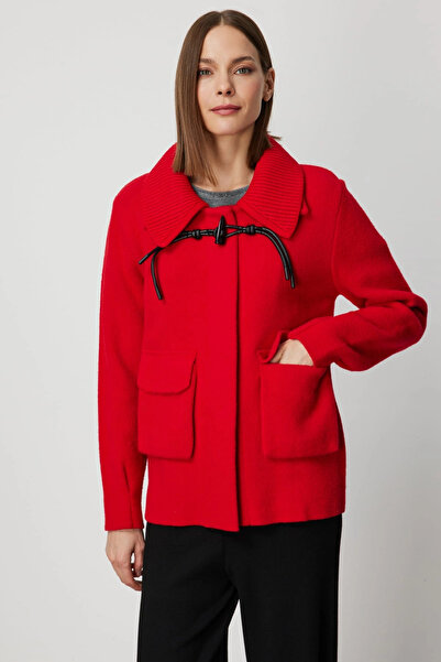 On Fashion Torrba Large Collared Cardigan with Pockets 63905