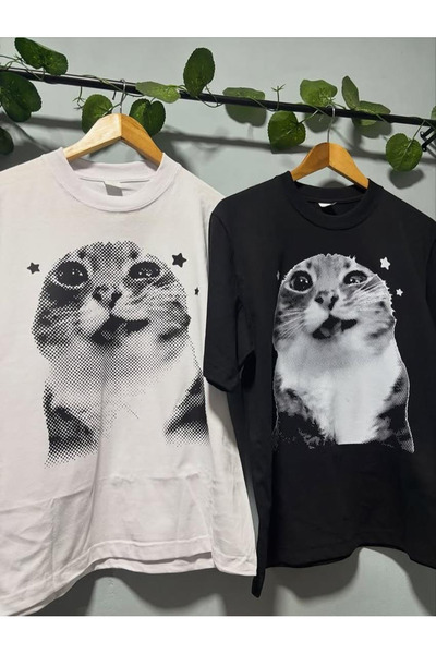 Gofeel My Beloved Cat Printed T-Shirt
