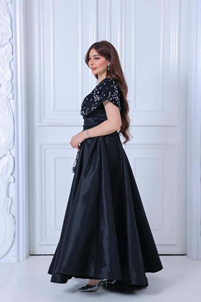 MEUON فستان سهرة اسود