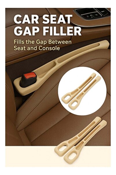 F.A.M.S Car Seat Gap Filler and Organizer – Soft Rubber Universal Seat Gap St...