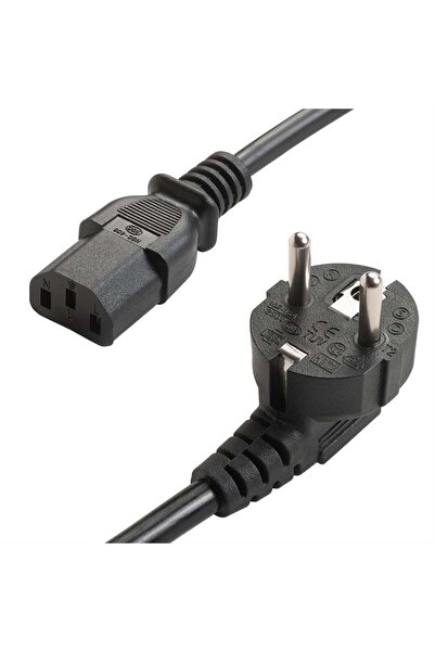 PM-568 1.5 Meter PC Power Cable 3x1mm ² IEC-60320 C13 (Female) - Schuko/Type F (Male)