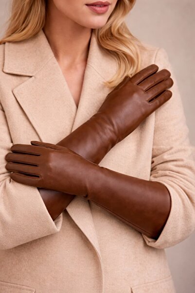 Levin Peak Amsterdam Kadın Uzun Deri Eldiven