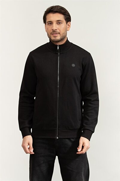 BOSS Erkek Fermuarlı Sweatshirt