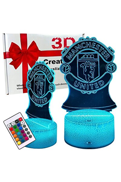 Other Lampă de noapte pentru copii cu stema Manchester United, 16 LED-uri 3D ...