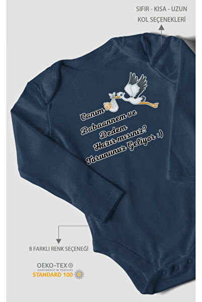 MorivoKids عزيزي والدتي والجدة، هل جاهزون؟ بدلة أطفال مطبوعة - بودي مزود بأزر...