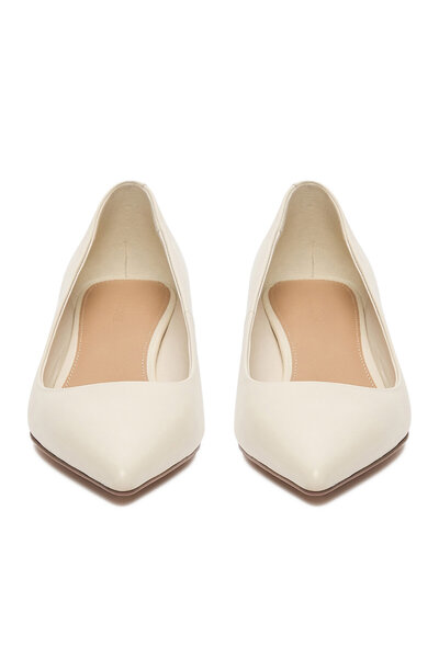 Gino Rossi pantofi cu toc pentru femei ecru EO-ELLA-V1569-05-2