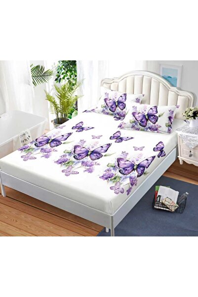 Casa de Vis Cearșaf cu elastic + 2 fețe de pernă, 160/200, Online, JE-32