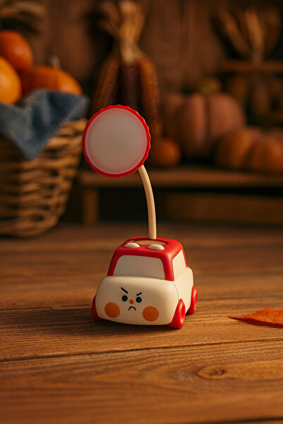 seymenbıçakçılık 1’li Arabalı Çocuk Masa Lambası LED Gece Lambası Dekoratif T...