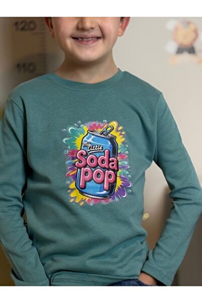 Mir KidsClup تي شيرت بأكمام طويلة من قماش الإنترلوك للجنسين