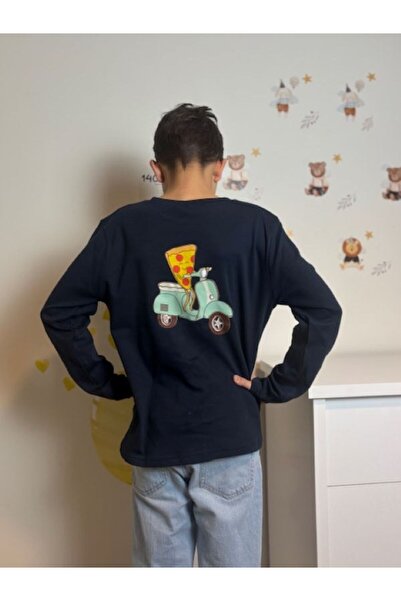 Mir KidsClup تي شيرت بأكمام طويلة من قماش الإنترلوك للجنسين